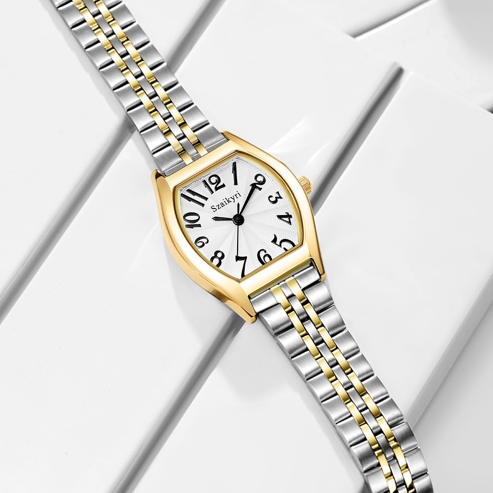 Szaikyri Barrel Shaped Watch for Women with Easy Read Arabic - Szaikyri Official Imagery - 8