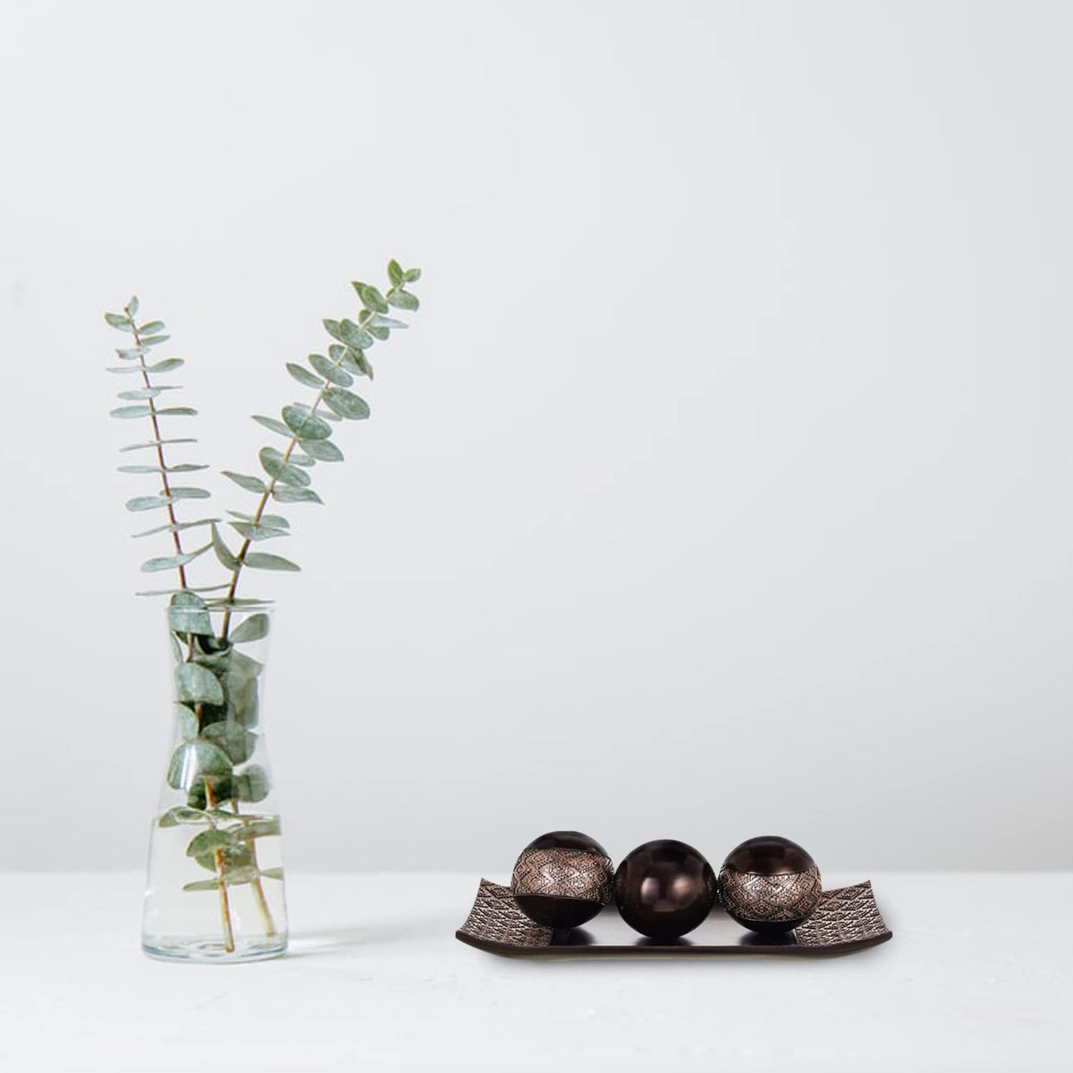 HomeRoots Tray and Orbs Balls - HomeRoots Official Imagery - 3