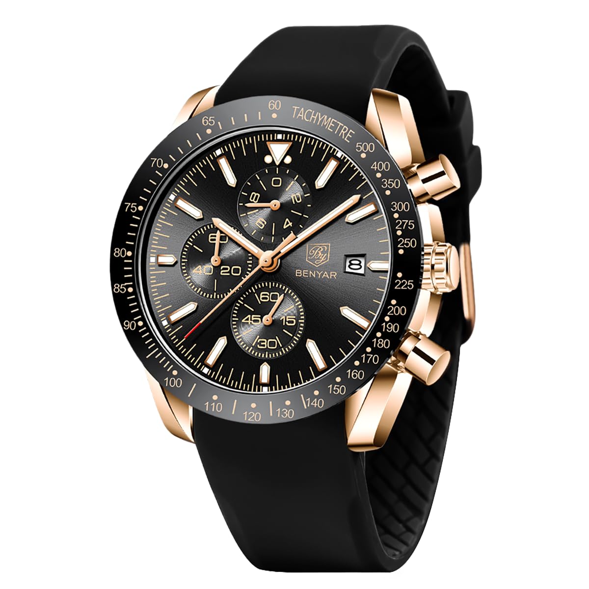BENYAR Watch for Men Analog Quartz Chronograph Waterproof Luminous Des - View 9