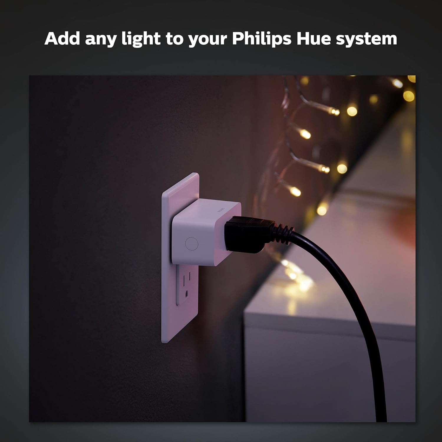 Philips Hue Smart Plug, White - 1 Pack - Turns Any Light Into a S - Philips Hue Official Product View 3