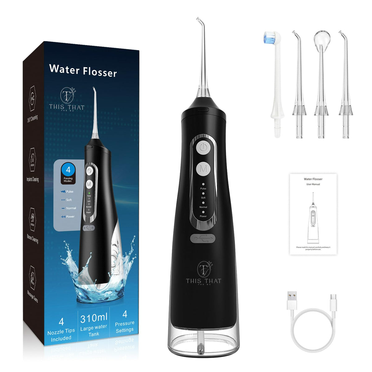 TTFM Electric Dental Water Flosser for Teeth Gums Braces - This That For Me Official Imagery - 2