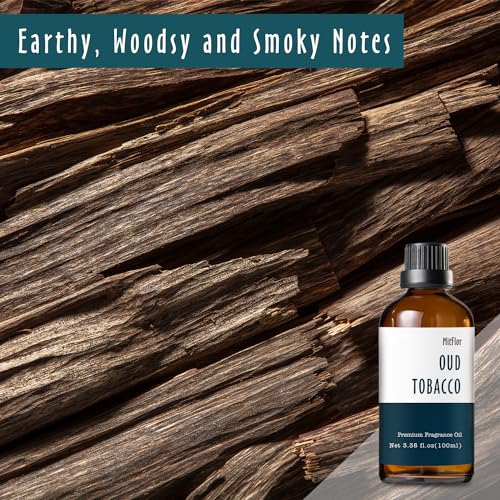 Oud Tobacco Fragrance Oil, MitFlor Single Scented Oil, Large - Product Imagery
