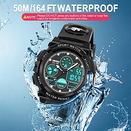 Kids Digital Watches, LED Waterproof Sports Watches for Kids- - Product Imagery