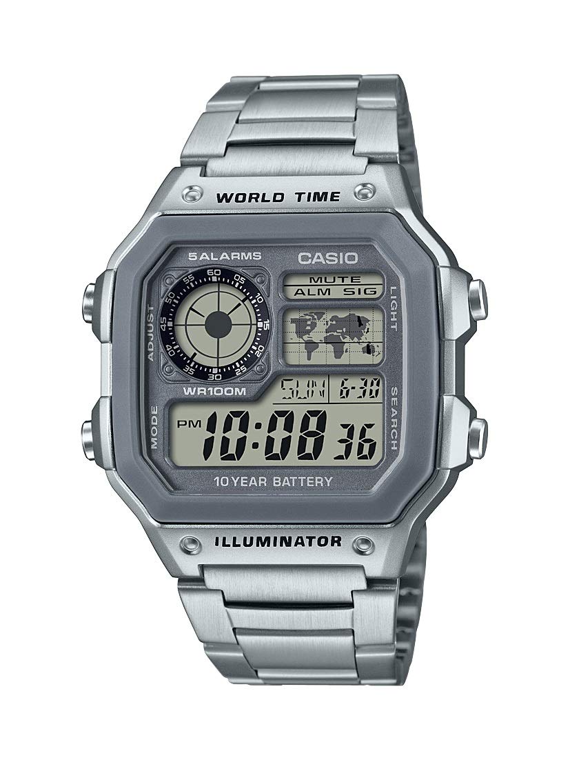 Casio AE1200WH Series | Men’s Digital Watch | 100M WR | Multi Alarms | - View 10