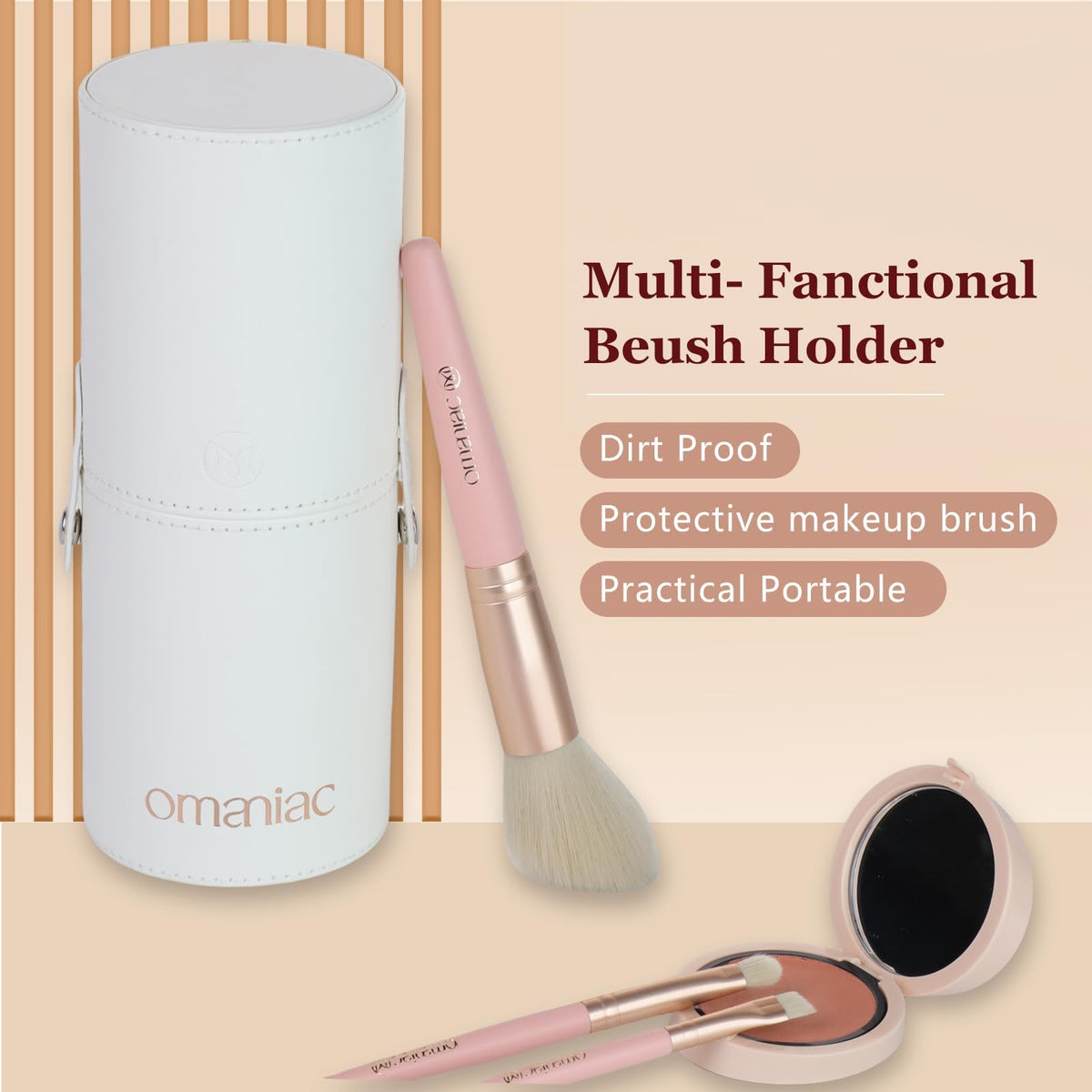 20Pcs Makeup Brush Set Professional - OMANIAC Official Imagery - 8