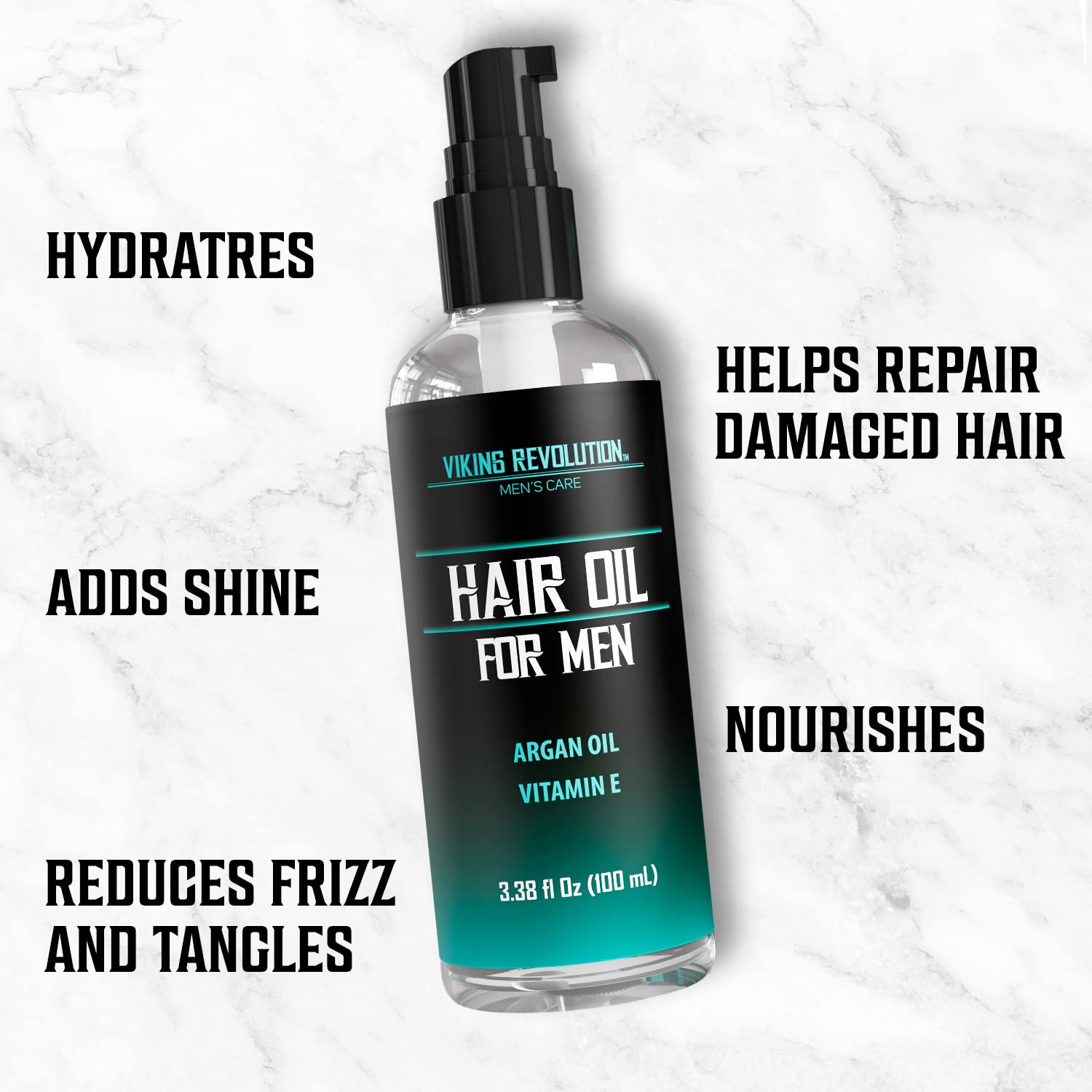 Viking Revolution Hydrating Hair Oil - 3.38 fl oz - Viking Revolution Official Product View 5
