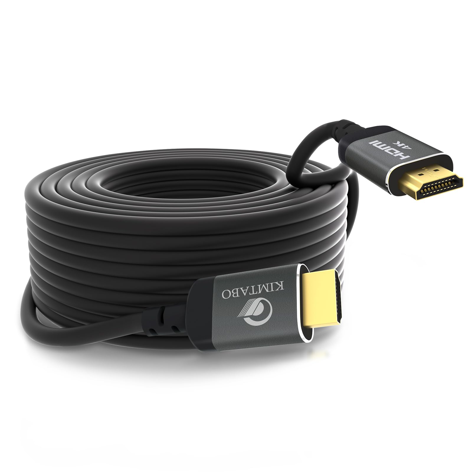 KIMTABO 25 ft HDMI Cable 4K, High Speed Long HDMI Cables Support by KIMTABO - Angle View 10