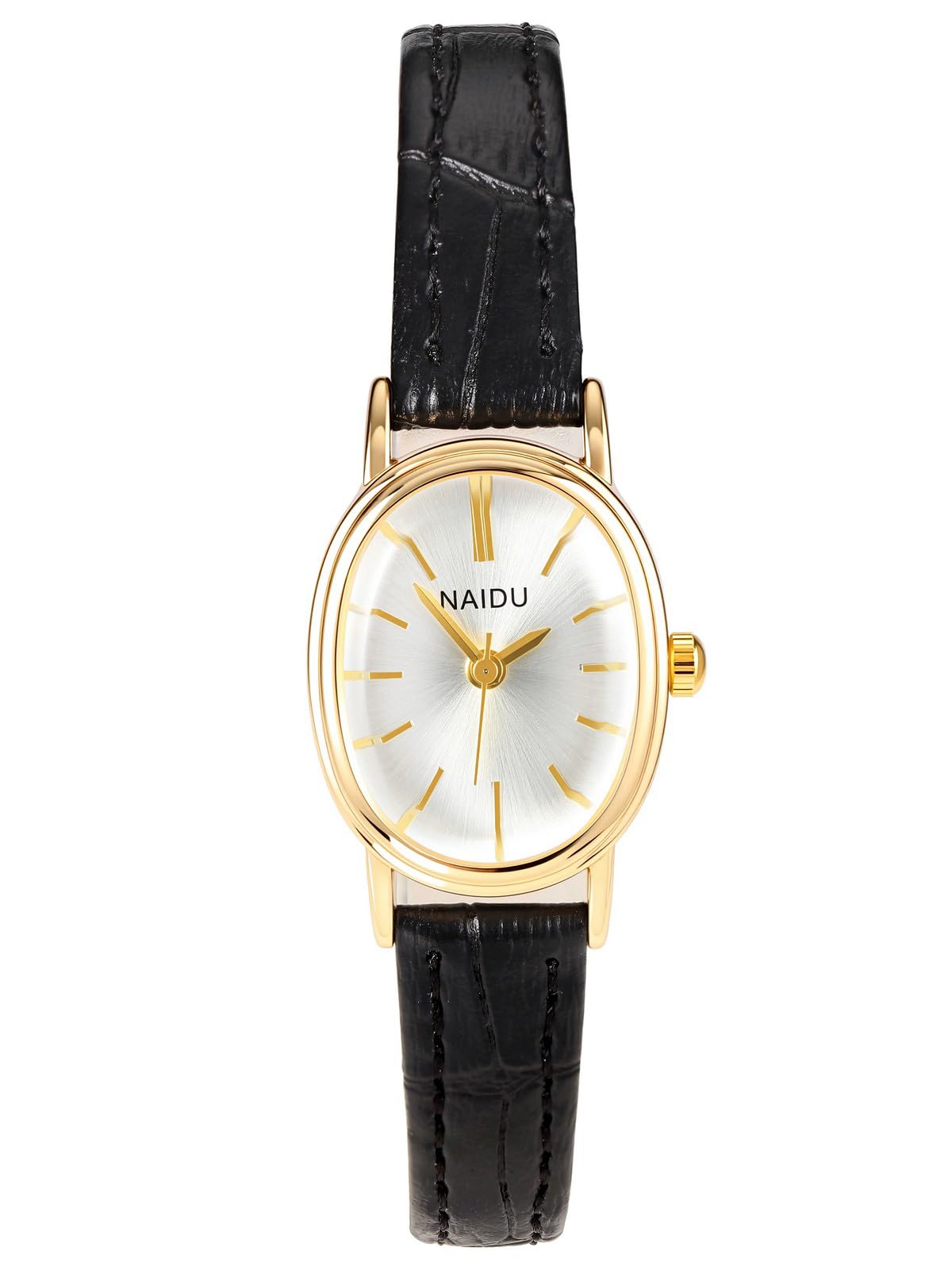 Top Plaza Women's Watch Vintage Gold Dial Leather Watches for - Product Imagery