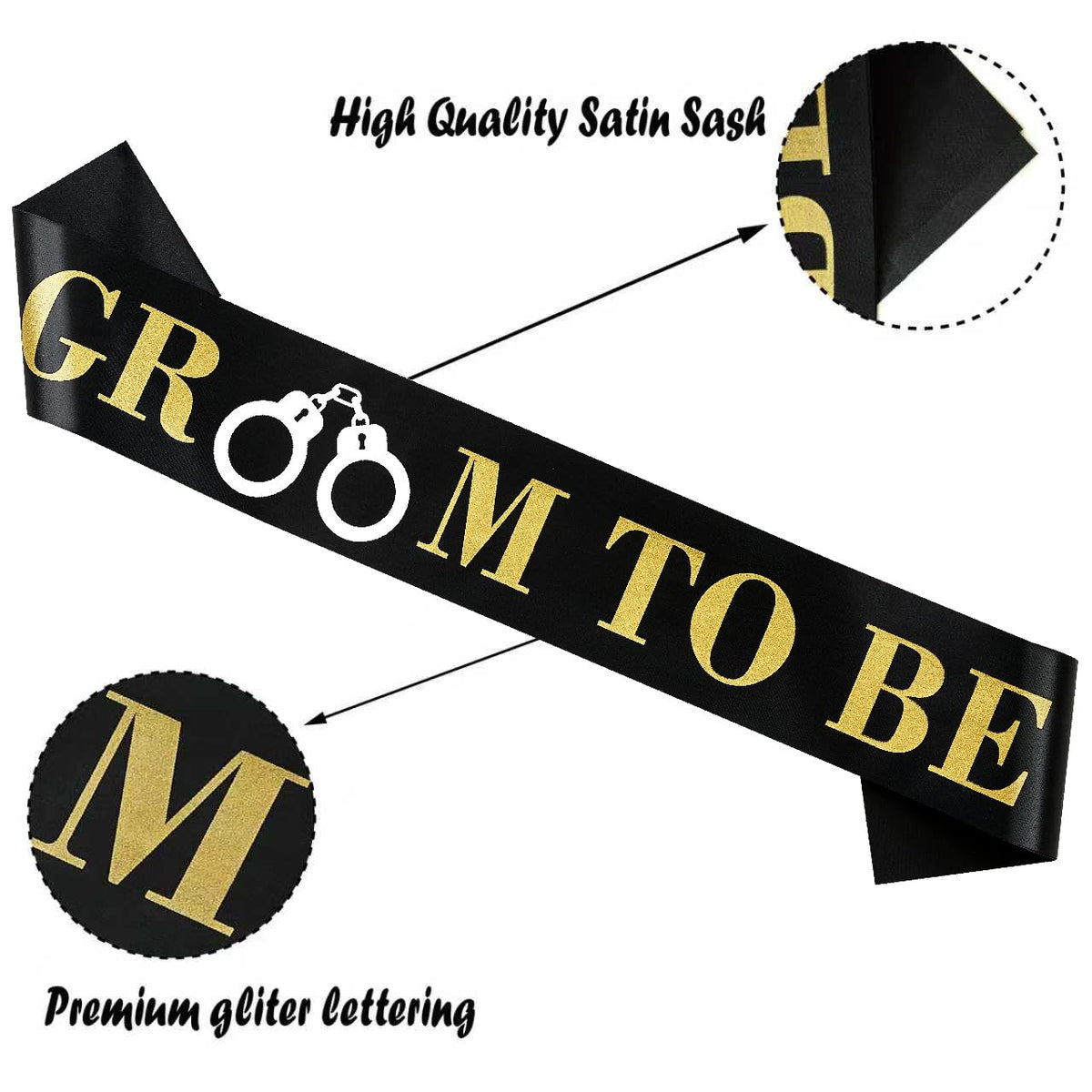 18 Pack Funny Bachelor Party Sashes Groomsmen Team Groom - CASYUNE Official Imagery - 5