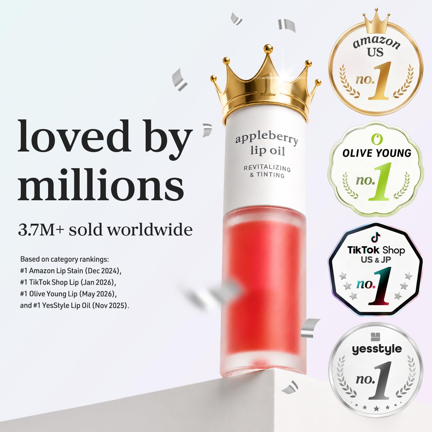 NOONI Korean Lip Oil - Appleberry Plumping & Hydrating Tinted - NOONI Official Product View 3