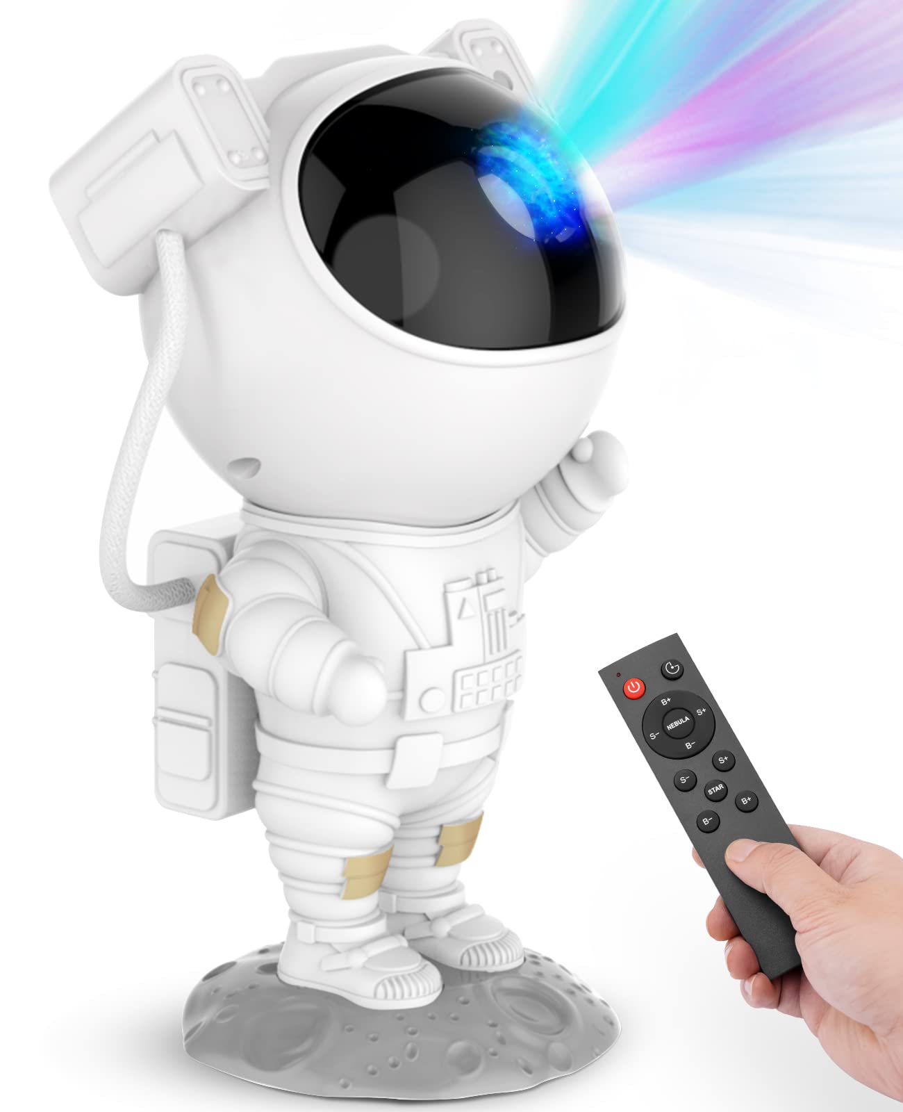 Mooyran Star Projector Galaxy Night Light - Astronaut Space Proje by Mooyran - Angle View 1