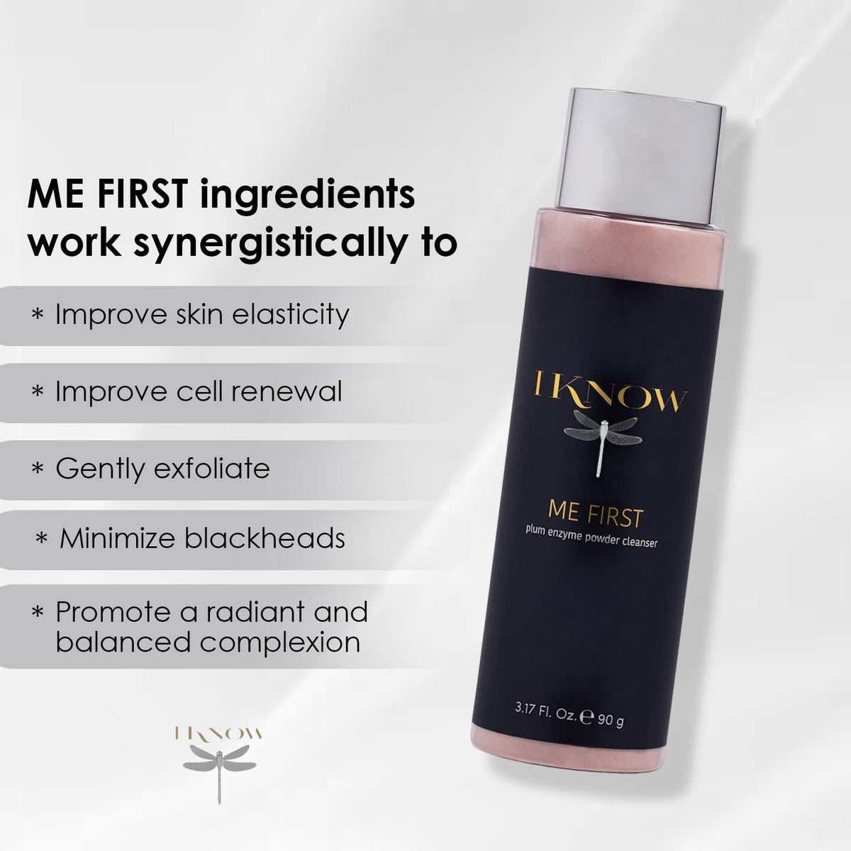 IKNOW ME FIRST Plum Enzyme Powder Cleanser for Radiant - IKNOW Official Imagery - 7