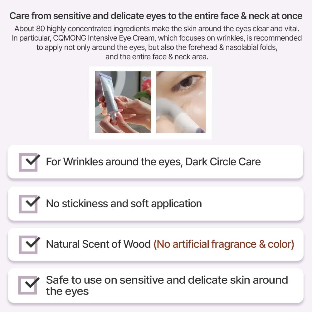 Intensive Eye Cream 1 01 fl oz for dark circles puffiness - CQMONG Official Imagery - 6