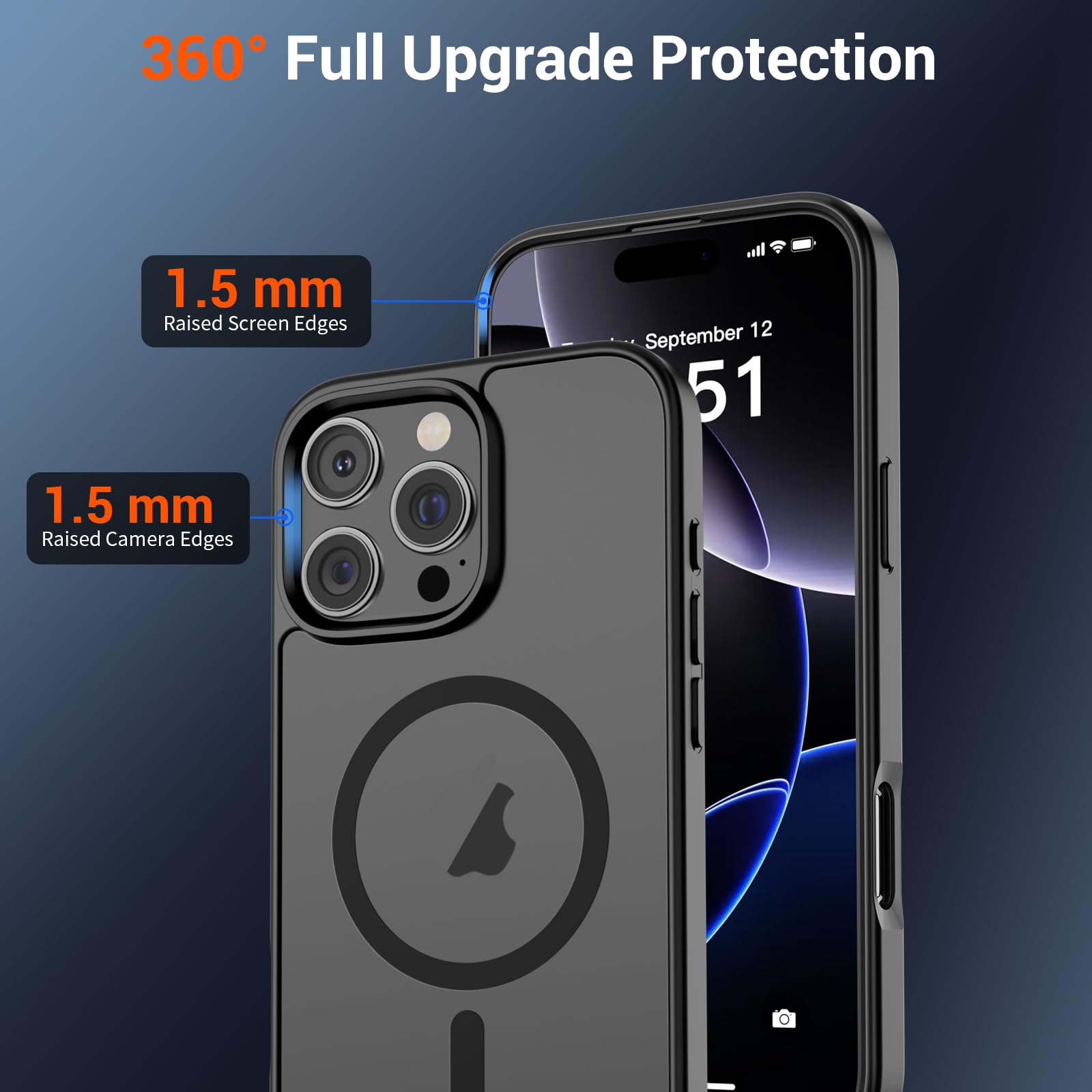 SUPFINE Magnetic for iPhone 16 Pro Max Case Black - SUPFINE Official Product View 4