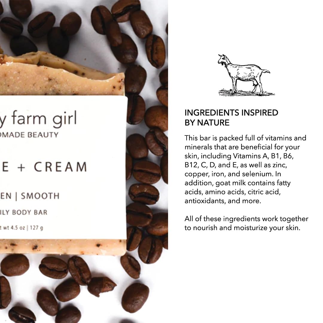 Pretty farm girl Coffee & Cream Beef Tallow Soap & Goat Milk Soap – Natural - Pretty farm girl Official Product View 8