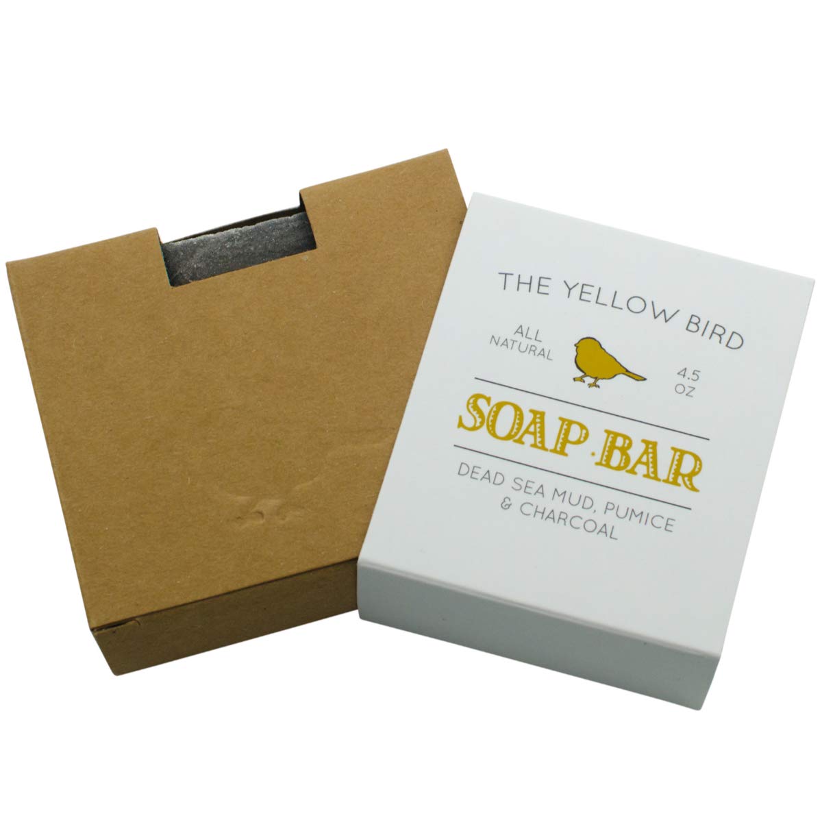 The Yellow Bird Dead Sea Mud Soap Bar - With Exfoliating Pumice Scrub & Detoxi - The Yellow Bird Official Product View 3