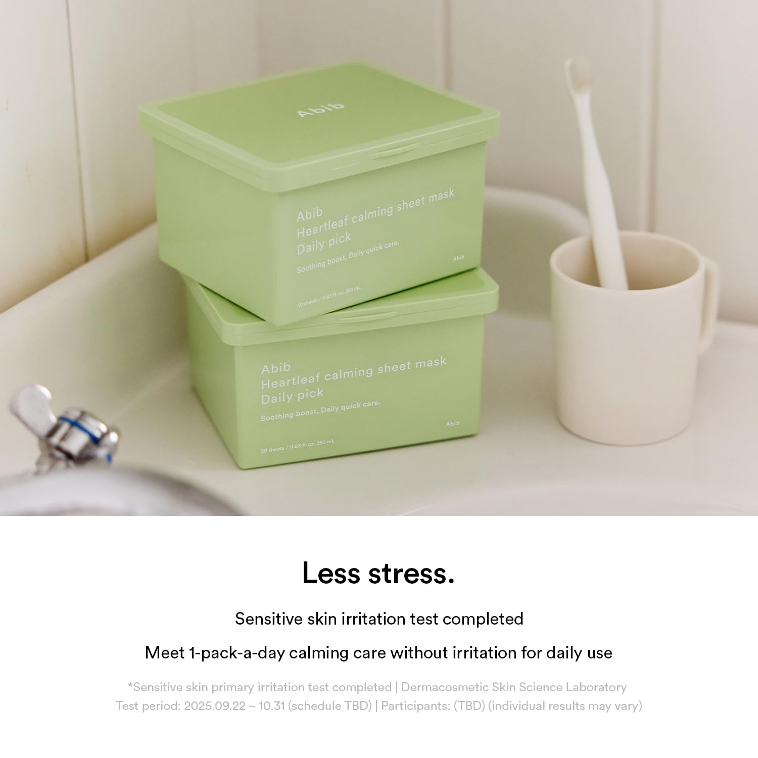 Abib Heartleaf Sheet Mask Daily Pick 30 Sheets Korean - Abib Official Product Imagery - 8