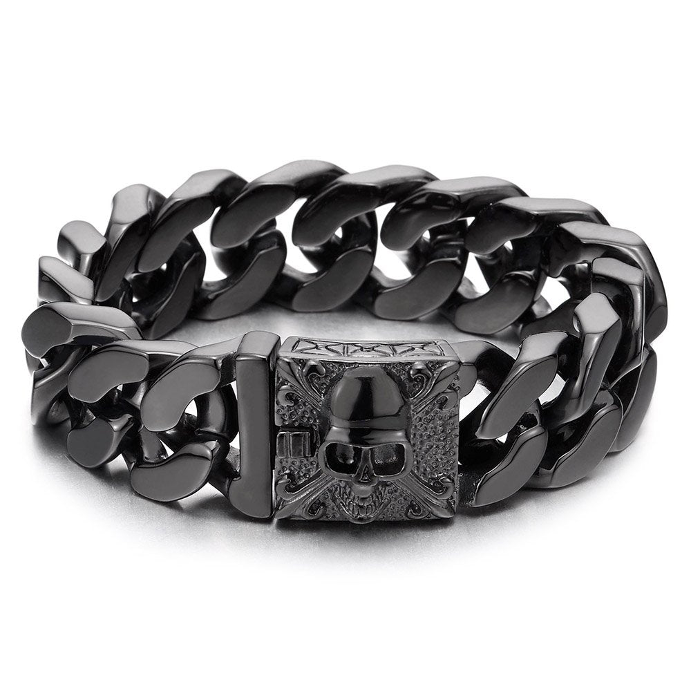 COOLSTEELANDBEYOND Mens Large Vintage Brushed Finishing - COOLSTEELANDBEYOND Official Imagery - 1