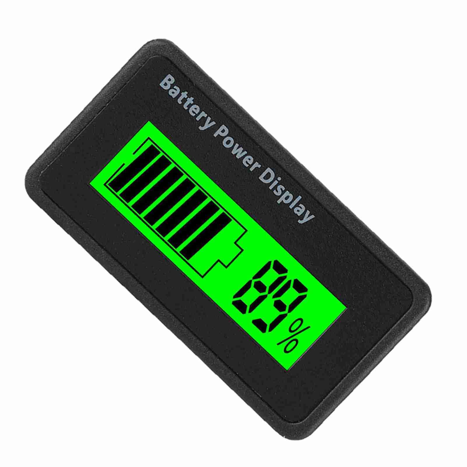 LICAEVEY GY-6H universal battery capacity tester with LCD backlight, voltage gauge, and green light indicator for 12-48V electric circuit testing