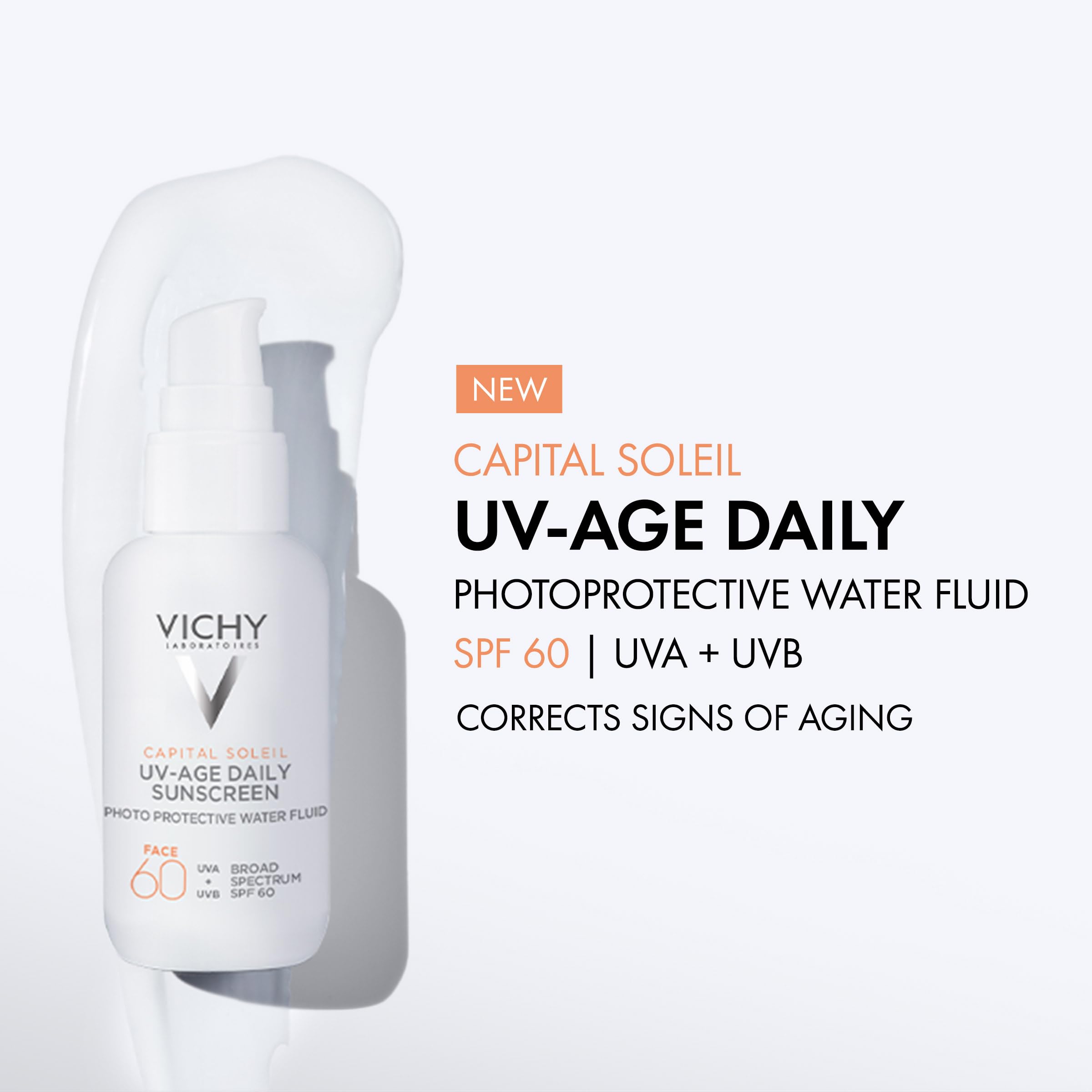 Vichy Capital Soleil UV Age Daily SPF 60 Sunscreen for Face - Premium Selection Official Imagery - 3