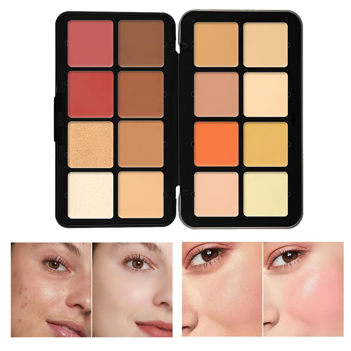 RoseFlower 16 Colors Makeup Palette Full Size Includes Face - RoseFlower Official Imagery - 6