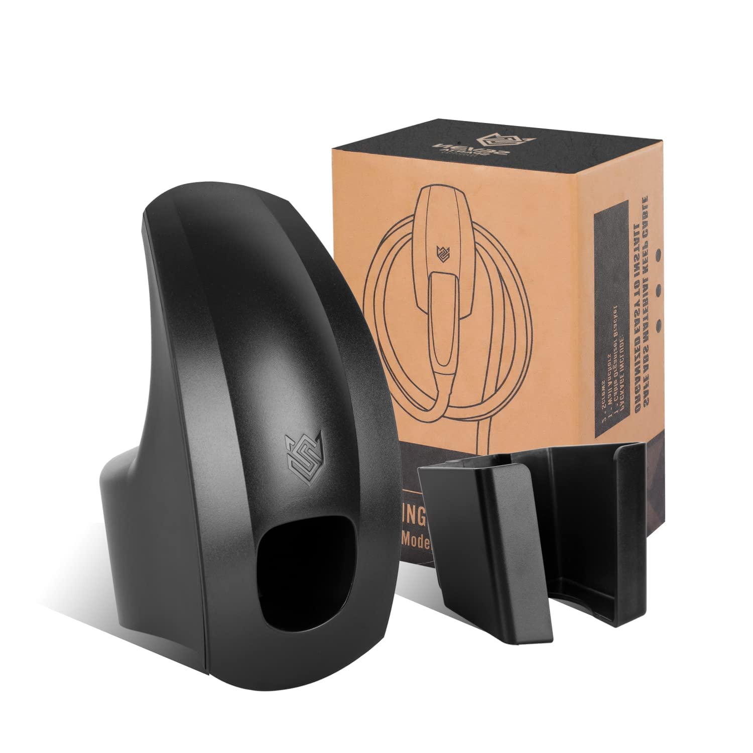 SEVEN SPARTA Charging Cable Holder Wall Mount for Tesla Charger, Black - SEVEN SPARTA Official Product View 7