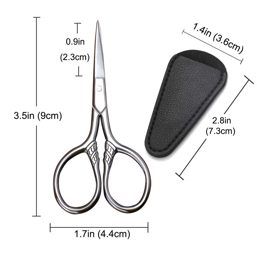 Small Precision Scissors 3 5in Beauty Grooming Kit - HITOPTY Official Product Imagery - 4