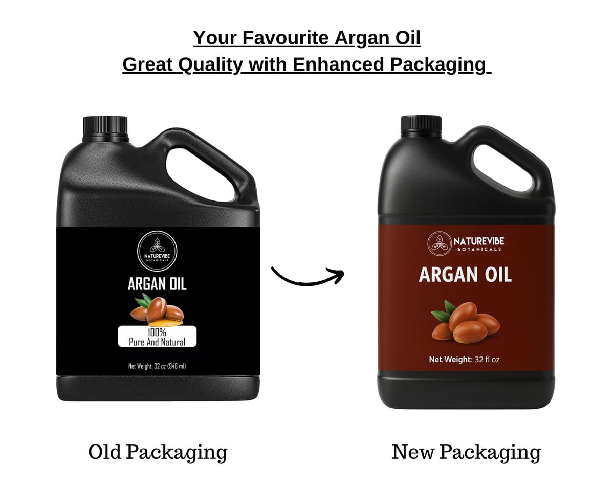 Naturevibe Botanicals Argan Oil 32 Fl oz Cold Pressed - Naturevibe Botanicals Official Imagery - 3