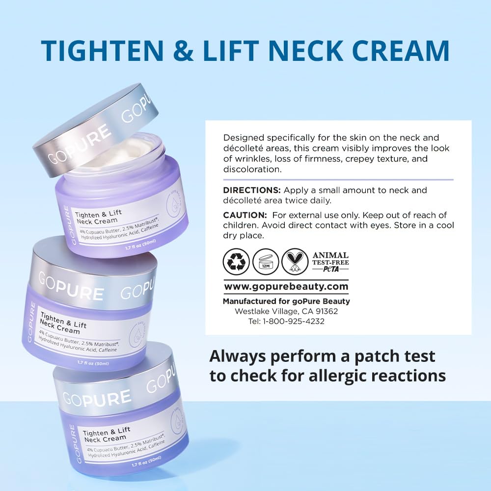 goPure Tighten Lift Neck Chest Moisturizer Cream for Visibly - goPure Official Imagery - 8