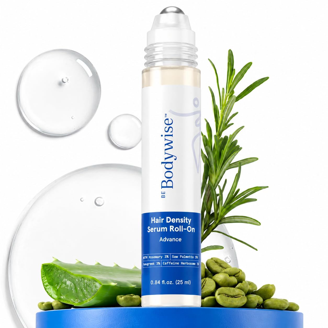 Be Bodywise Rosemary Hair Growth Serum Roll On – 3% Rosemary, 3% Redensyl & 2% - Be Bodywise Official Product View 9