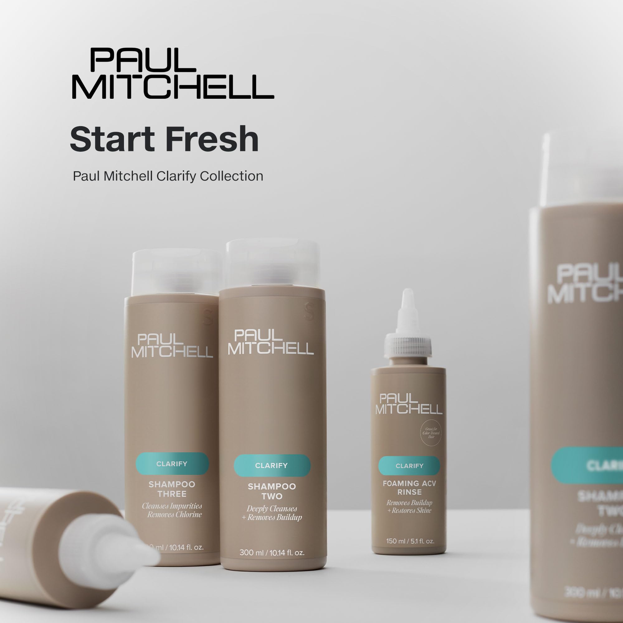 Paul Mitchell Foaming Apple Cider Vinegar Rinse, Removes Buildup + Restores Shine, For All Hair Types, 5.1 fl. oz