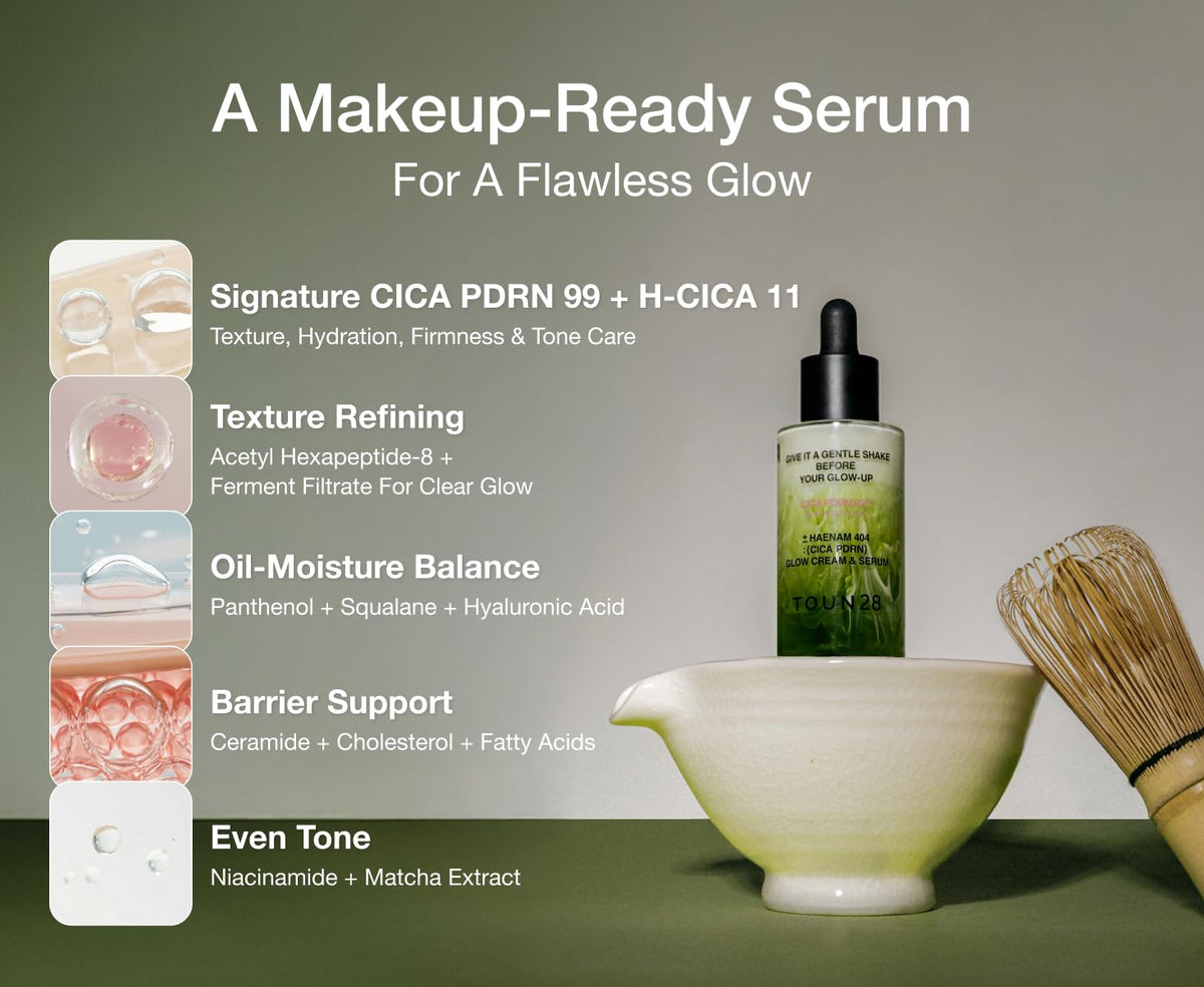 TOUN28 Glow Cream CICA PDRN Serum Makeup Prep 1 69oz - TOUN28 Official Imagery - 5
