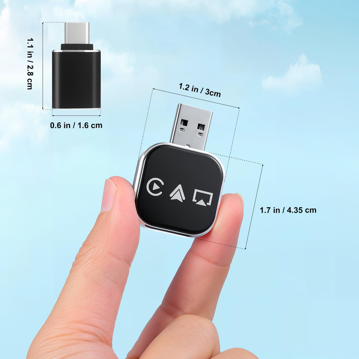 DOITOOL Wireless Car Adapter 3 in 1 Wireless Phone Connector - DOITOOL Official Imagery - 5
