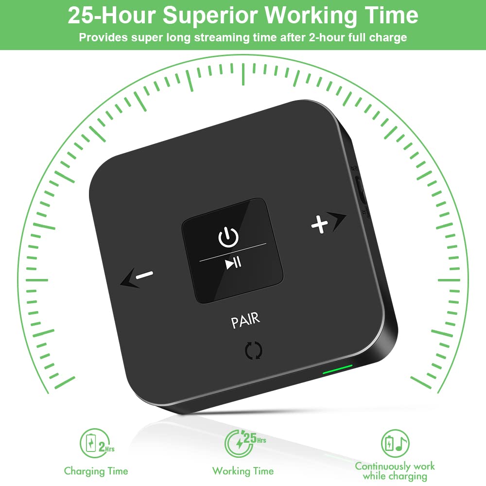 Bluetooth Transmitter Receiver for TV to Wireless Headphone - Golvery Official Imagery - 7