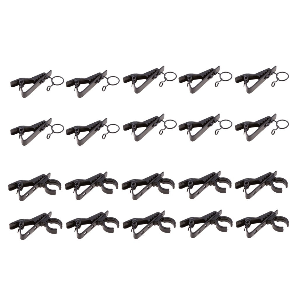 Luzhengyang 20 Pack Mini Metal Microphone Clip Holders 10mm+12mm - Lap - View 2
