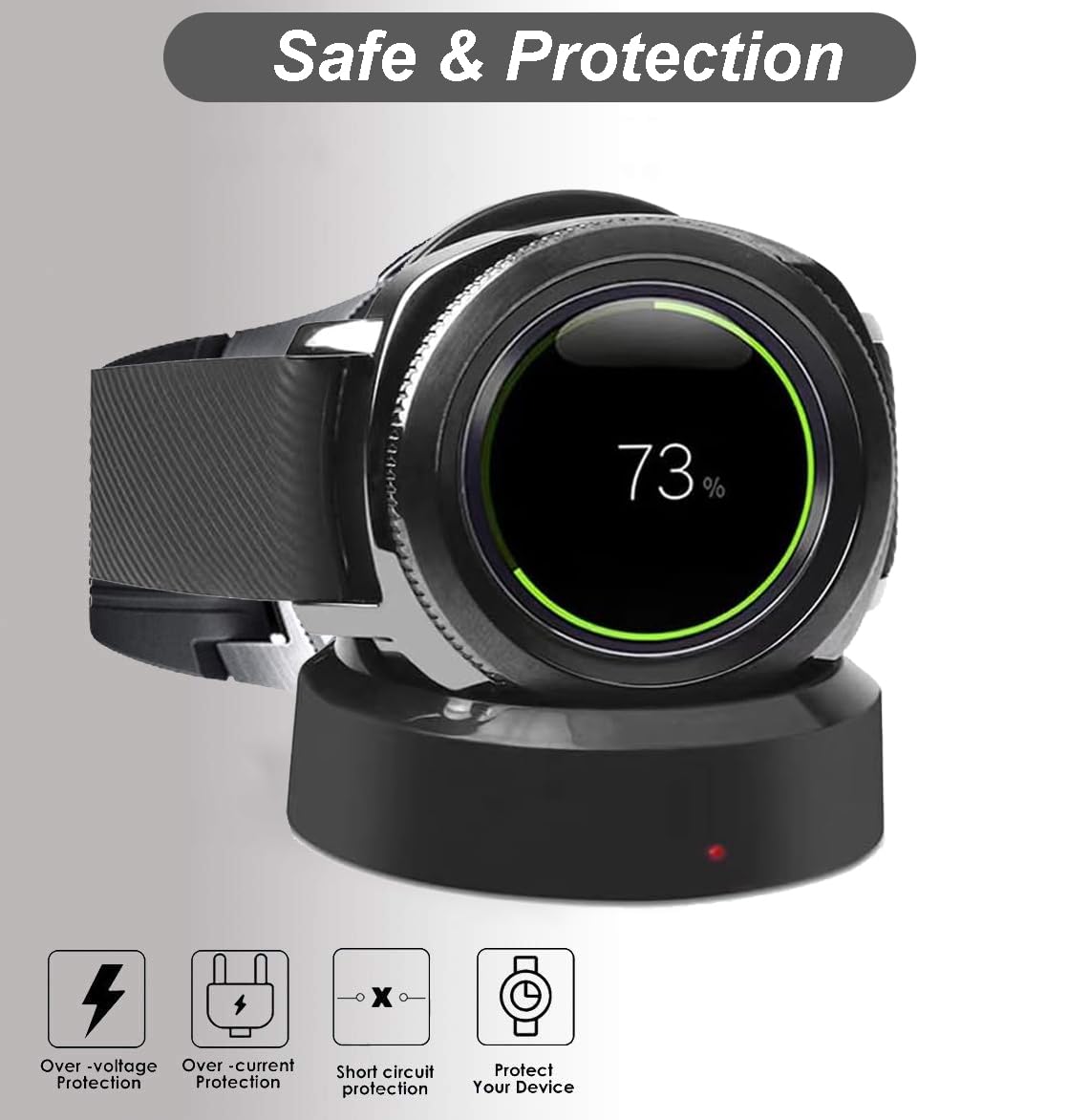 Emilydeals for Gear S3 Charger, Replacement Charging Cradle Dock - Emilydeals Official Product View 4