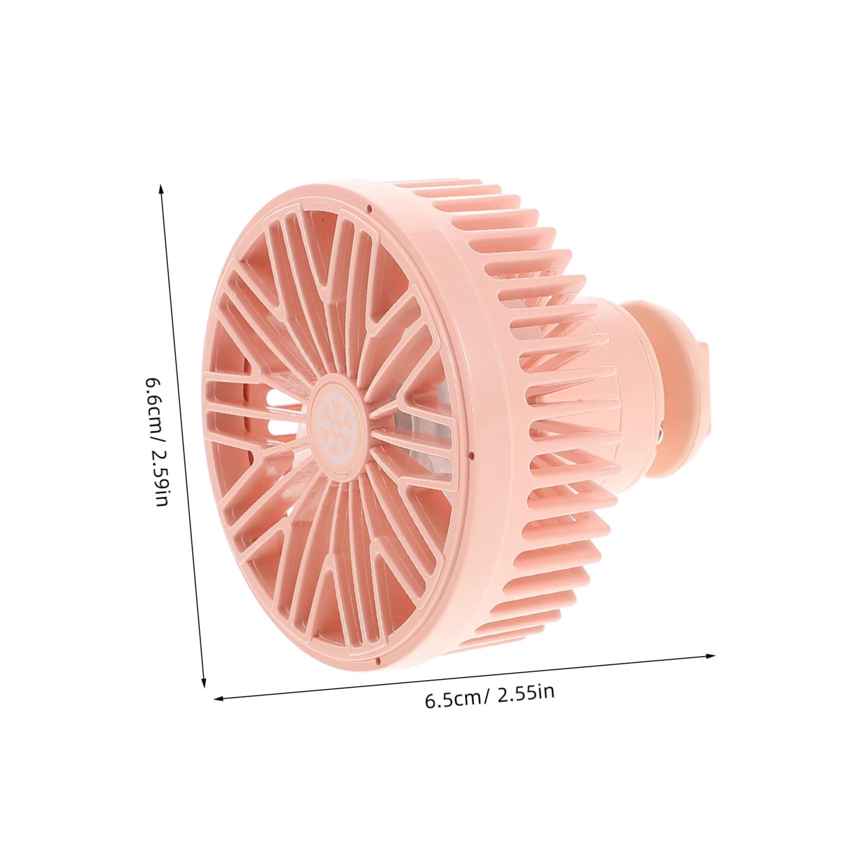 VINTORKY portable USB car fan attached to vehicle air vent, compact cooling device for cars, trucks, and RV interior.