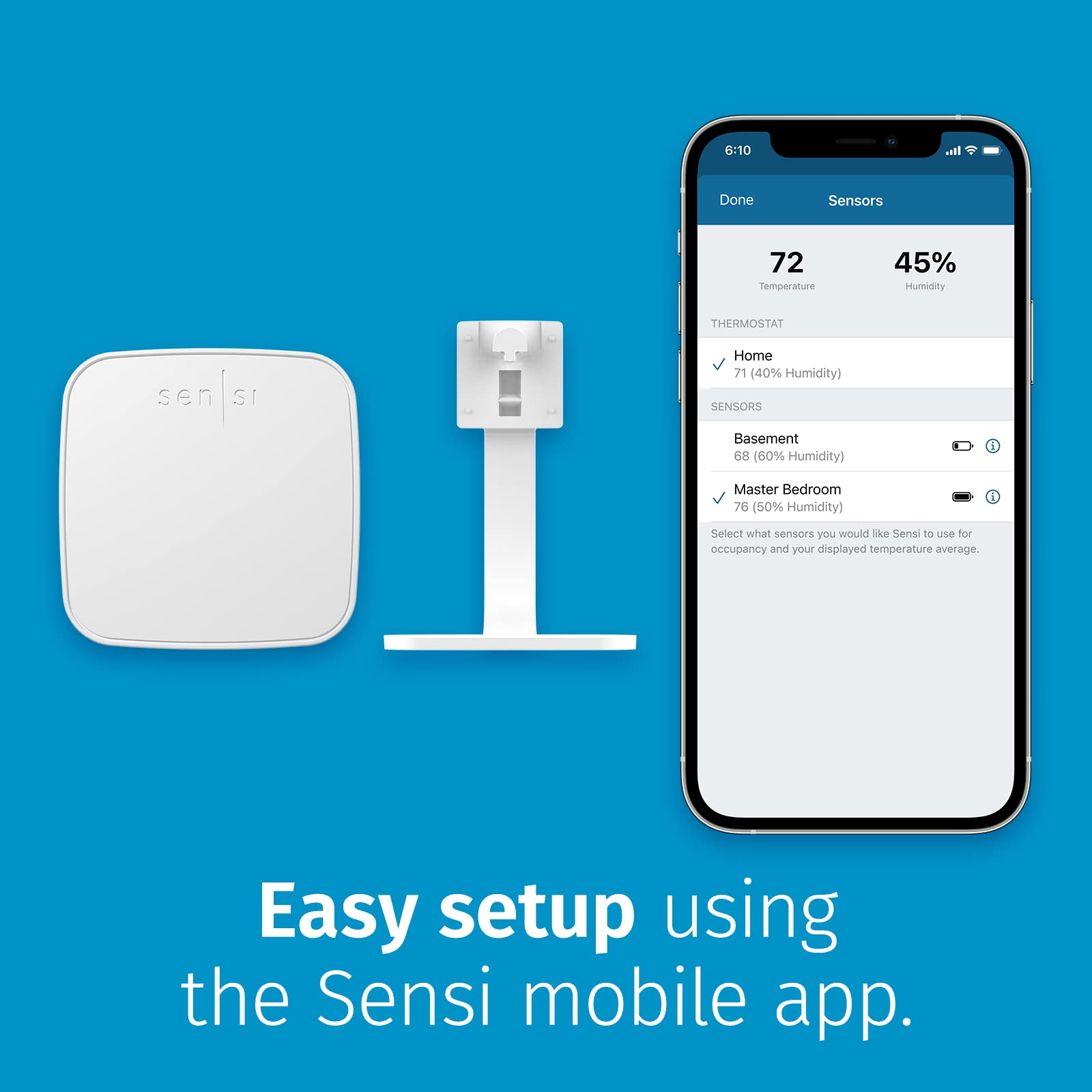 Sensi Room Sensor-Compatible with Sensi Touch 2 Smart Thermostat - Sensi Official Product View 6
