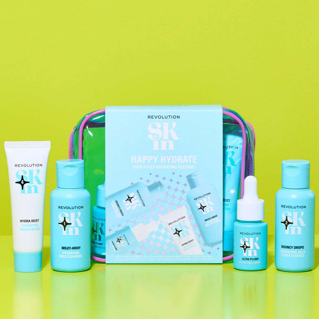 Revolution Skin Happy Hydrate 4 Step Starter Kit, 4 Mini Products - Revolution Skincare London