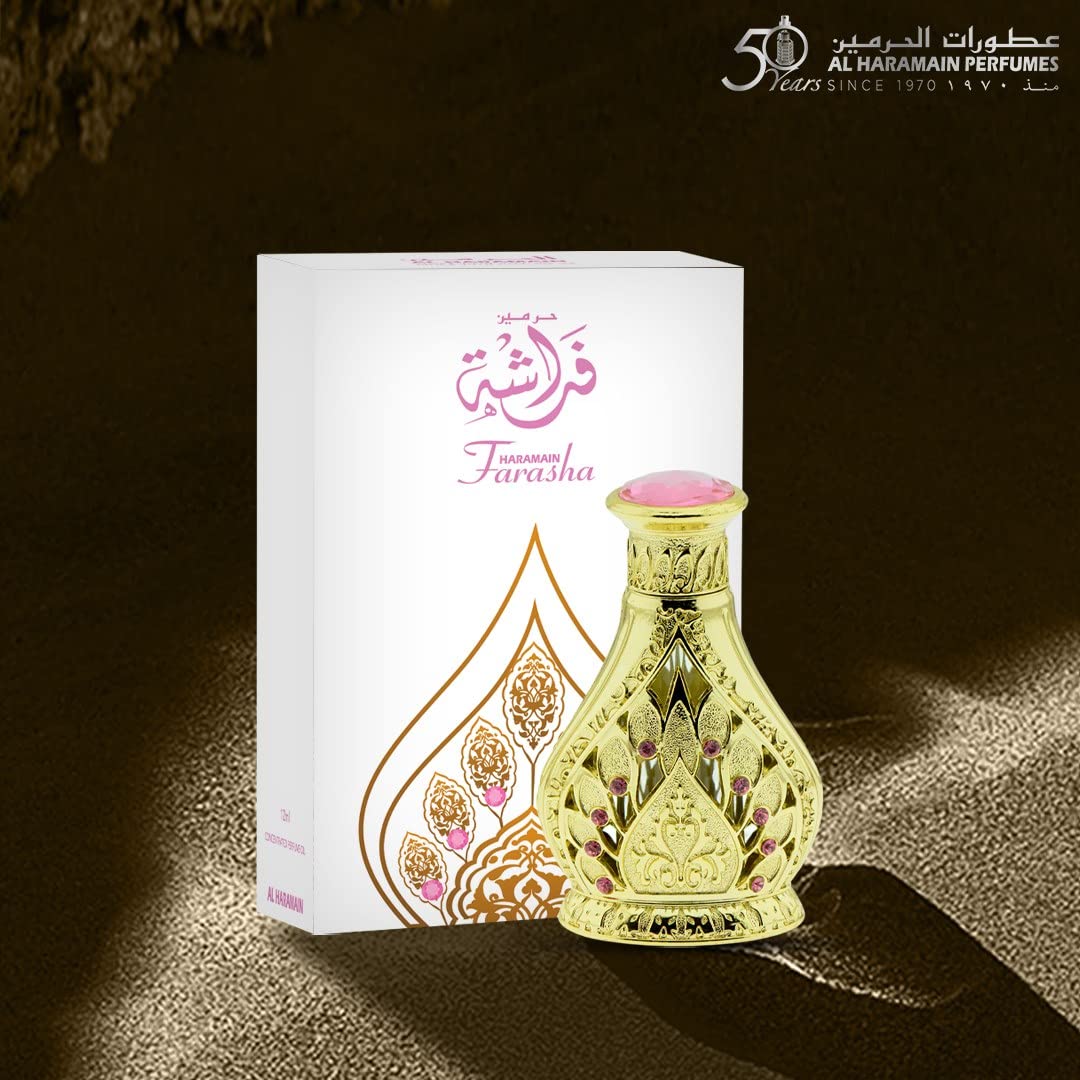 Al Haramain Farasha Perfume Oil 12ml | Unisex Arabian Perfume Oil - Product Imagery