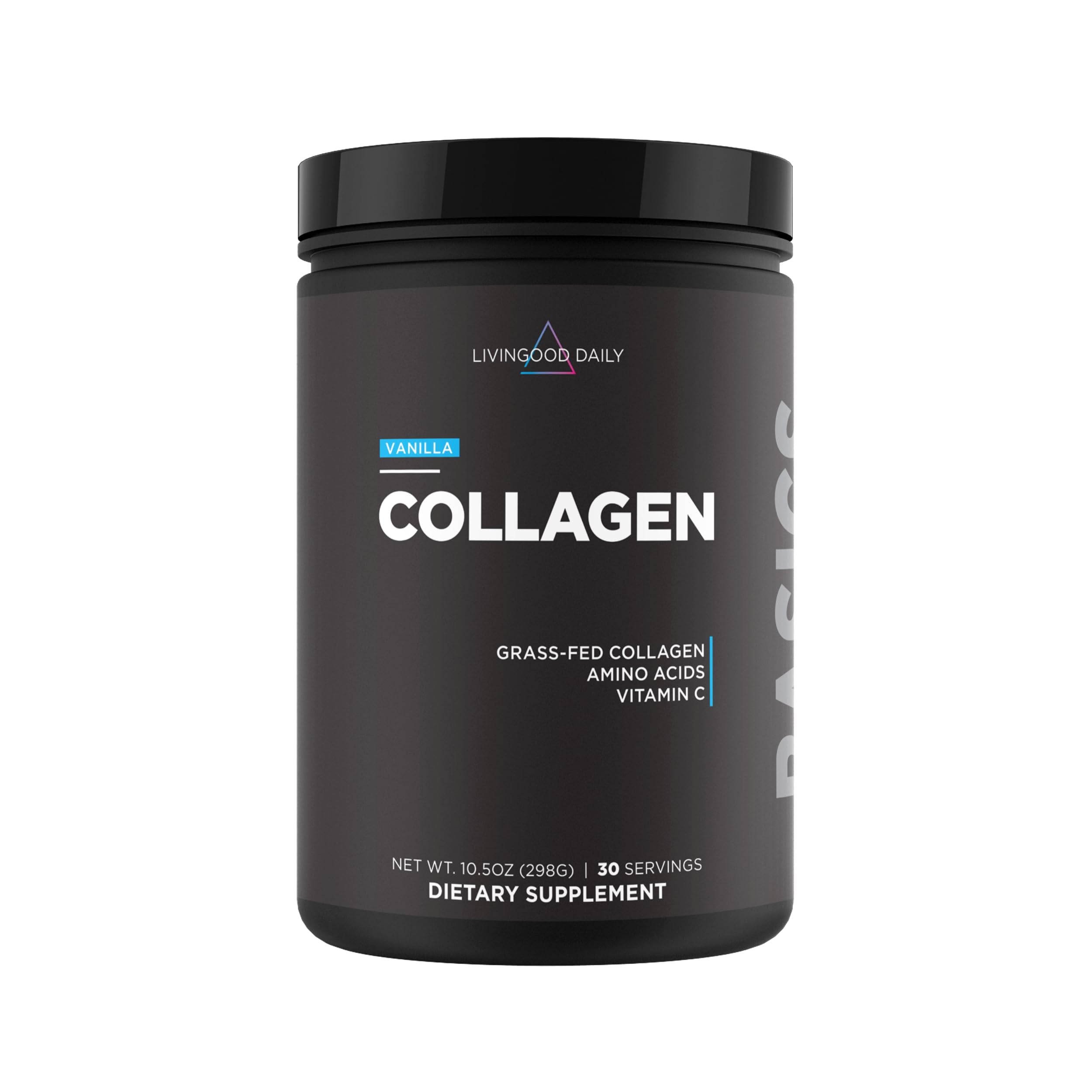 Livingood Daily Vanilla Collagen Peptides Powder Type I III - Livingood Daily Official Imagery - 1