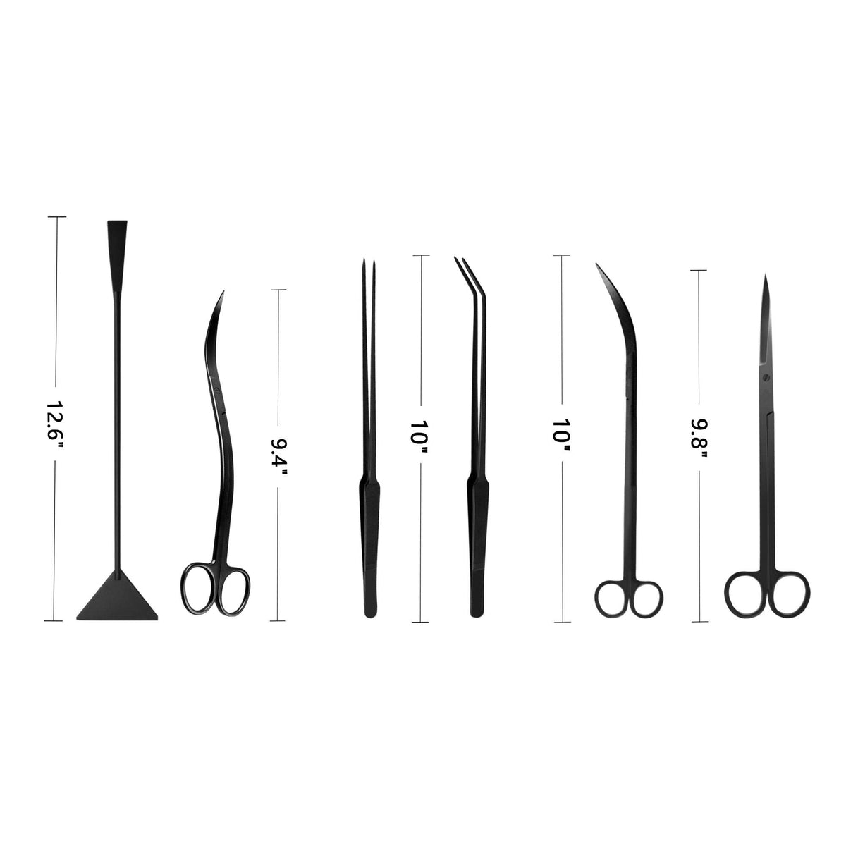 Aquascaping Tools 7 in 1 Kit Aquarium Plant Scissors Tools - KnR Harmony Official Imagery - 3