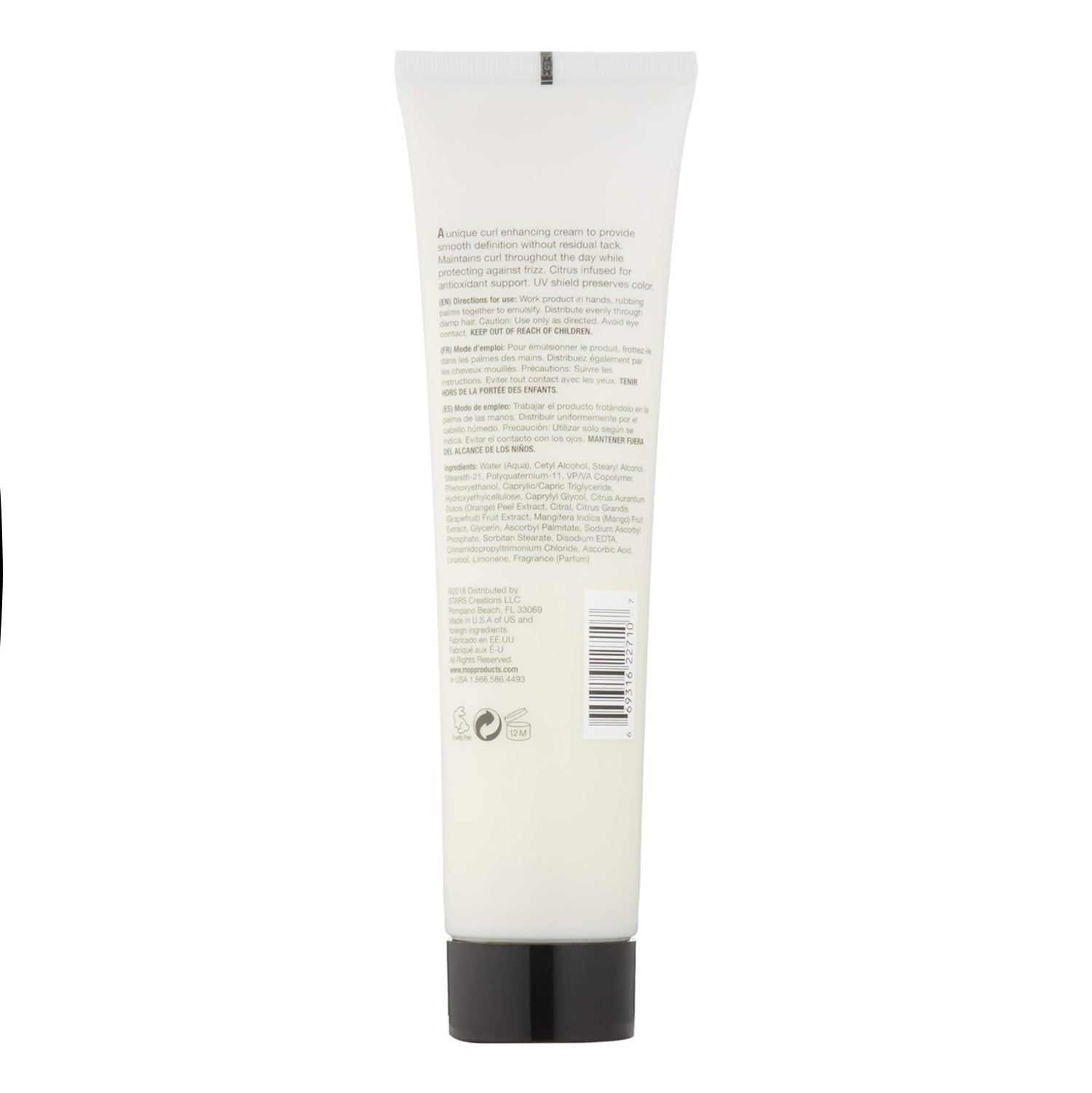 Elefair MOP C-System Curl Defining Cream in 5.1 ounces, showing a jar of curl cream with a white lid and product label.