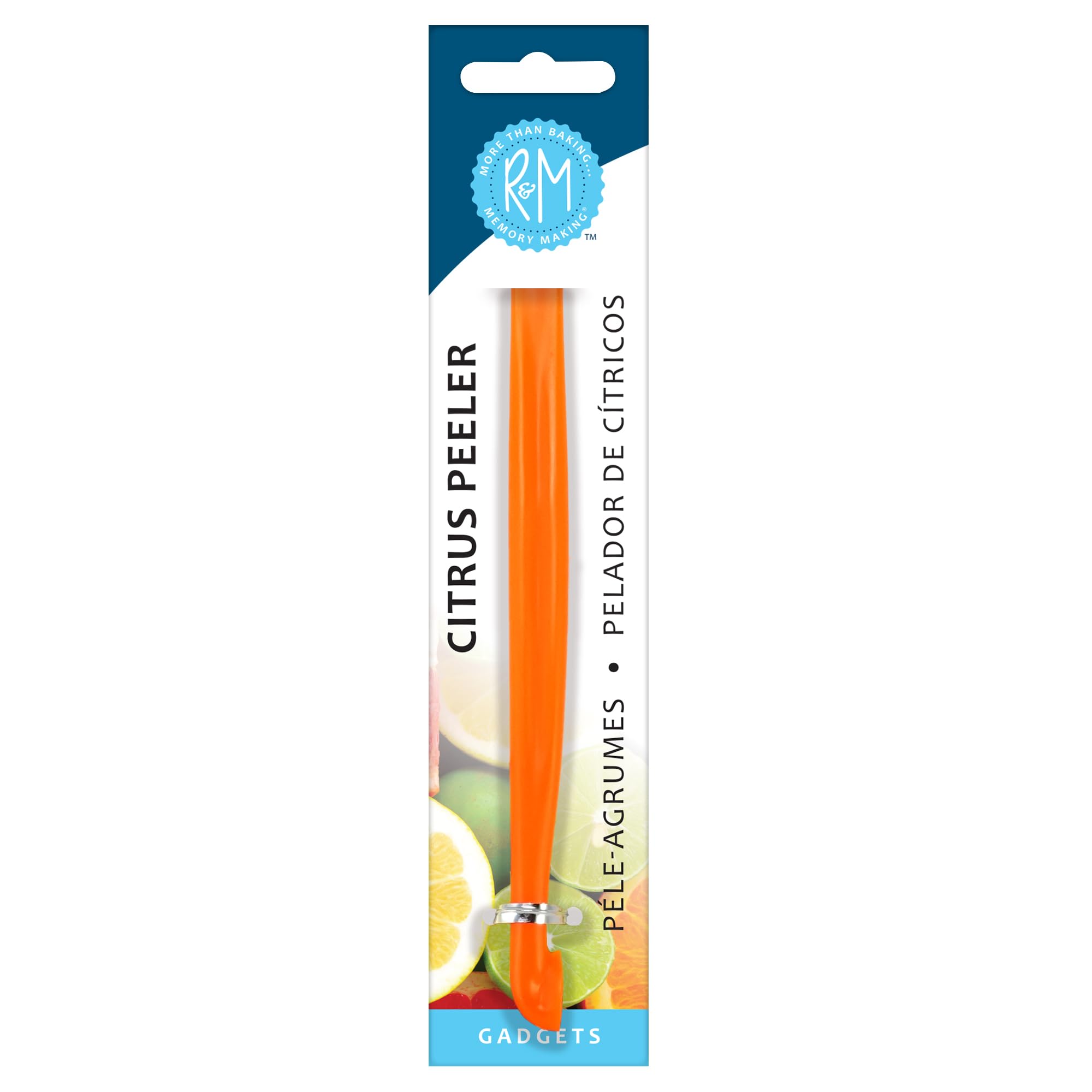 R&M Long Citrus Orange Peeler 7" – Plastic Kitchen Tool for Scoring & - View 1