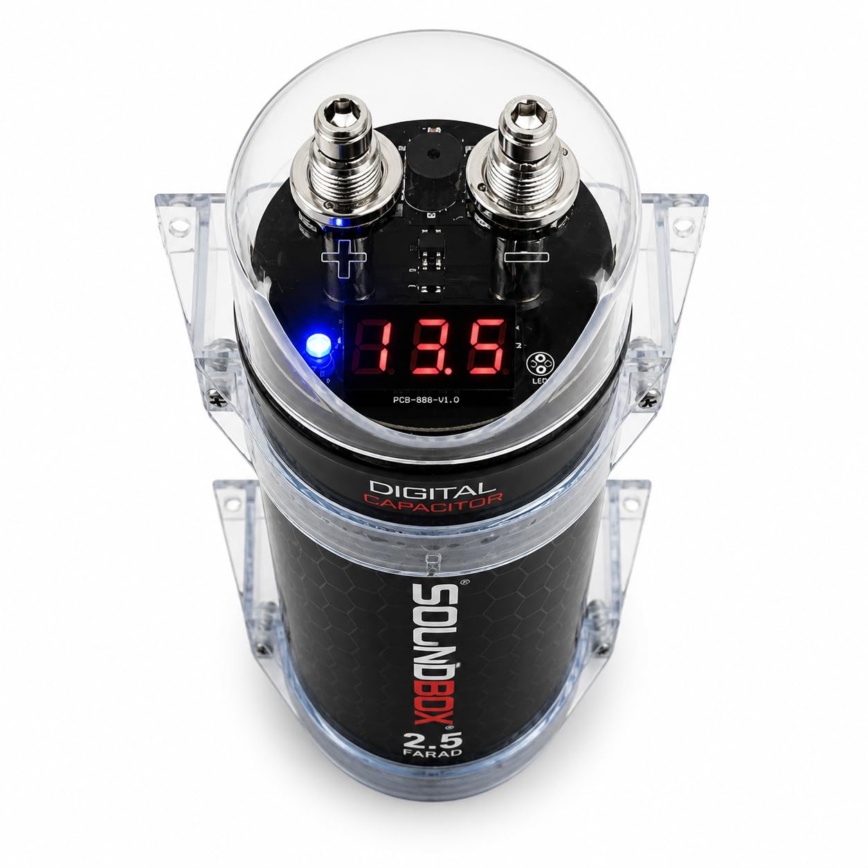 SoundBox SCAP2D, 2.5 Farad Digital Capacitor for Car Audio - 2500 by SoundBox - Angle View 4