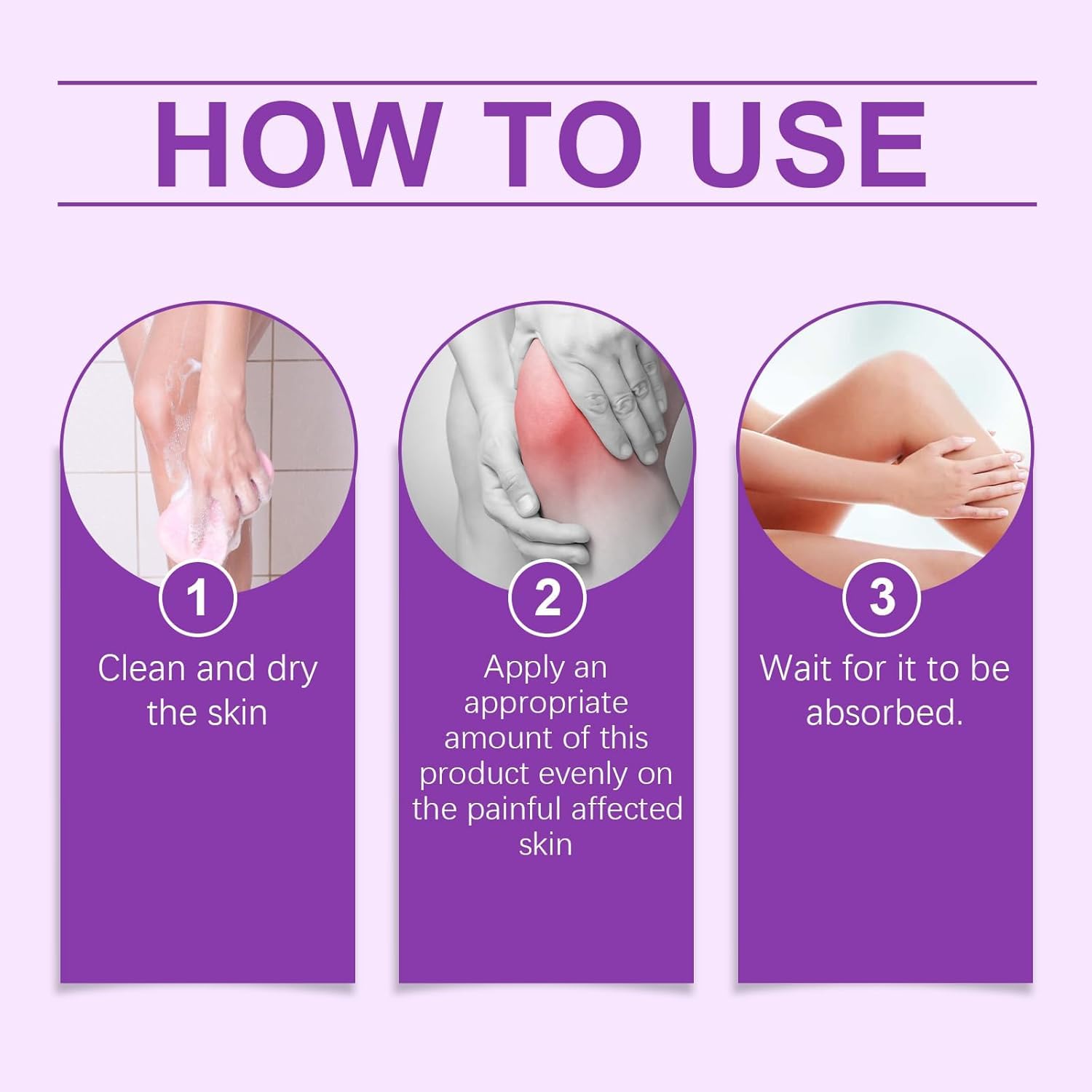 TIMLIFE 2PCS Joint Purple Gel, Purple Relief Soothing Massage Cream,Joint Activities Throughout The Body, Soothes Knees, Lumbar, Neck, Hands, and Feet
