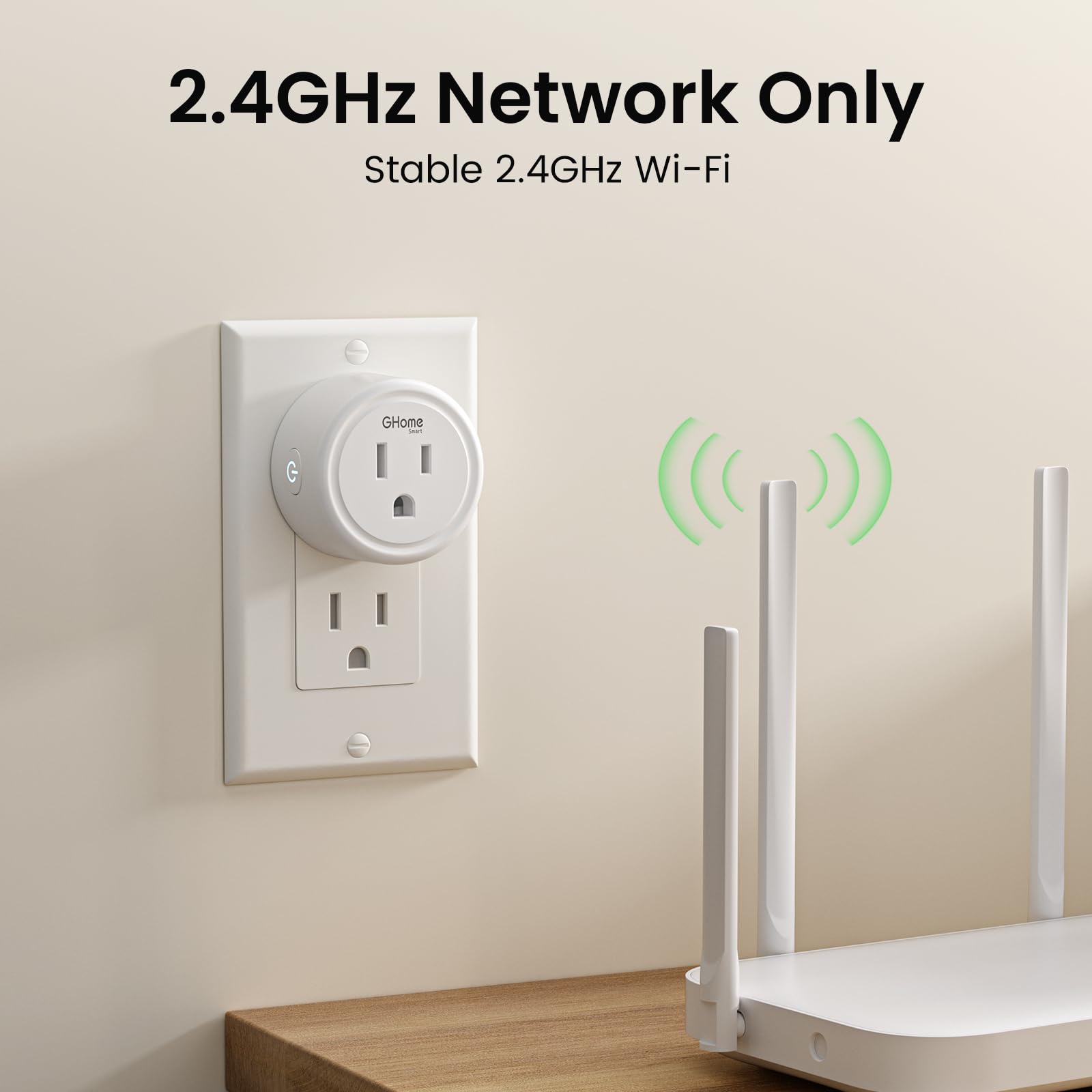 GHome Smart Plug Mini, WiFi Smart Outlet Plug Works with Alexa an - GHome Smart Official Product View 9
