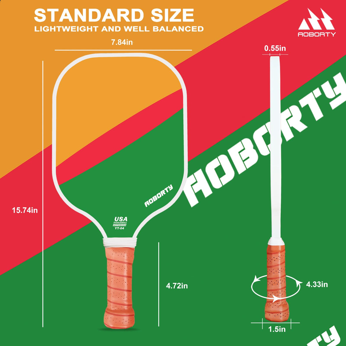 AOBORTY Pickleball Paddles 4 Pack - AOBORTY Official Imagery - 5