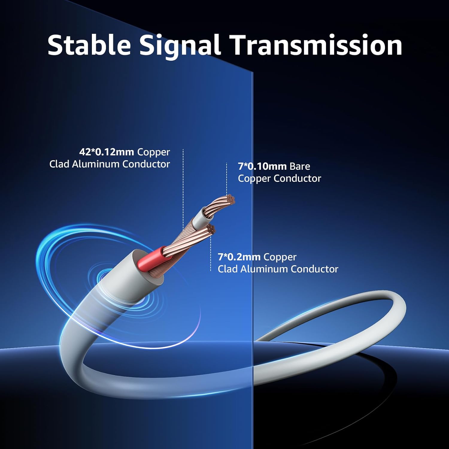 ANNKE 30M BNC video and power extension cable for surveillance cameras, 100ft length with connectors at each end