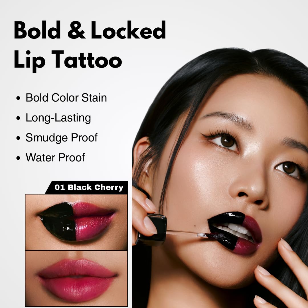 MILKTOUCH Black Peel Off Lip Tattoo - Long Lasting Matte Lip & Waterproof & - MILKTOUCH Official Product View 3